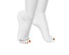 Orange Pedicured Feet
