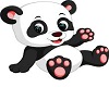 Wall picture Panda