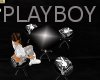 playboy table with chair
