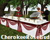 Red Rose Buffet Table