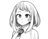 MHA ochako alt haircut