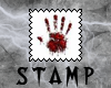 Bloody Hand Print Stamp