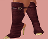 Fall Wine Gold Boots