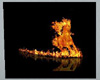 Framed Flaming Horse Pic