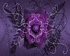Purple rose rug