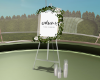 Floral Welcome Sign