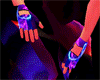 Animated rave gloves