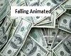 Falling $100 money