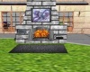 pastel dragon fire place