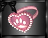 Kitty paw pink rings