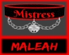 Mistress Collar: Red