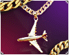 Gold Airplane Chain