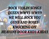 ROCK VIOLIN SONGS