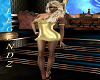 Fur Golden Mini Dress
