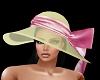 ~CR~Derby Olive&Pink Hat