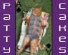 sunbathing kitty card