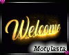 Welcome Gold Sign