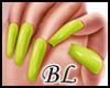 Nails Green Lemon