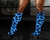 Leopard Boots Blue
