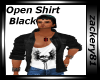 Open Sexy Shirt Black