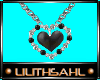 LS~Black Heart Necklace