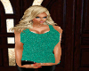teal glitter tank top