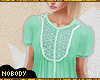 ! Lace Tee Mint