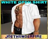 White Open Shirt