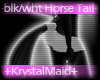 +KM+ Horse Tail blk/wht