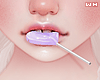 w. Lilac Heart Lollipop