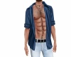 Blue Open Shirt