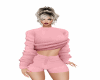 sweater+shorts pink