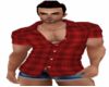Mens Muscle Plaid Top