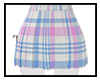 pink n blue plaid skirt