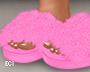 E. Fluffy Slides Pink