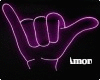 Amore Neon Hand Sign