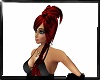 [V] red party hairdo