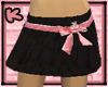 Black/Rose Miniskirt