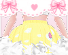 clouds ♡ yellow skirt