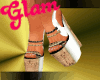 White Tribal Wedges