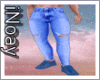 Dark blue trousers