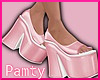 Spring Pink Sandals Heel