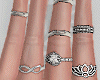 ♥ Nails x Rings