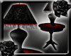 [MB] Red Rose Lamp Table
