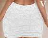 Dani Fur White Skirt
