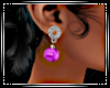 Plum Lace Earrings
