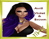 Avril Violet & Brown