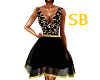 SB* YG Black Gold Dress