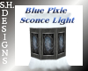 Blue Pixie Light Sconce