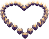 Purple Heart Candles